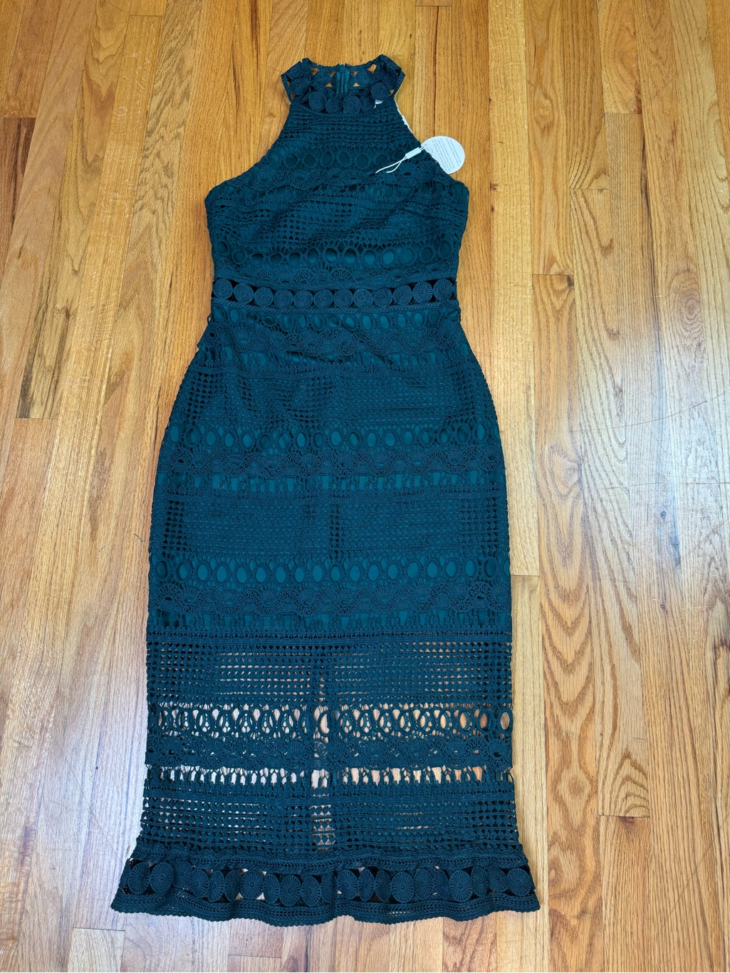Twosisters The Label Rivers Midi Dress Emerald Green Lace Nwt Sz Us 4 Au 8 — image 7 of 8